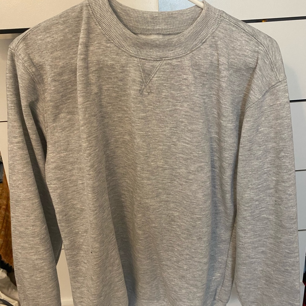 Grey crew neck